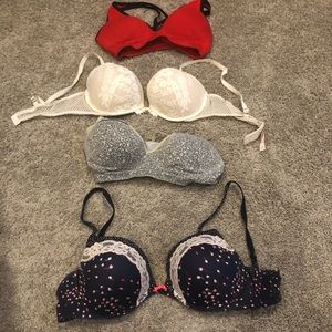 4 Victoria Secret Bras for $25